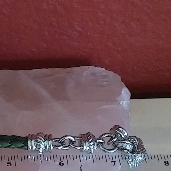 SOLD-Judith Ripka Leather Magnetic Bracelet - Picture 6 of 7